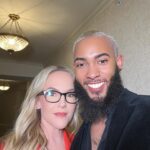 Rachael Harris Instagram - Had the very best time seeing friends and getting to work with @americanveteranscenter for their ‘Salute to Hero’s Special’ which will air on all network this Thursday for Veterans Day 🇺🇸 I adore you @kurtbardella and @miroonthewall for everything ❤️ Thanks to these beauties for the confidence, joy and especially the tea style @karenraphael suit @mantu_castor Ring master @_fyeguy_ Face @@facesbysaraboyd hairdooz @baby.bboyy