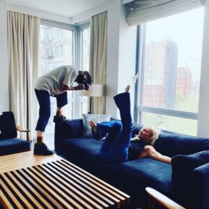 Rachael Harris Instagram - When getting ready turns into an impromptu shoot…Had the best time in New York. Here are some captured moments @smythtribecany