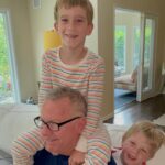 Rachael Harris Instagram - Happy Father’s Day to all the fantastic dads in my life🥳🎉 so grateful to see a hummingbird fly by and remind me how lucky I am to have had my sweet, kind, funny dad, Gary, holding my hand and loving me up❤️ Grateful to get to share in raising H & O with you Christian, oh how you love them so… Jack and Danny.. I love you both and love the love you give to your kids… always inspiring❤️ LoveLoveLove❤️