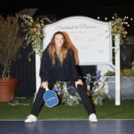 Rachel Ballinger Instagram - I crashed an @anthropologie pickleball tournament. Played on their court, stole a sweater, and ate their food. Thanks for not kicking me out! 📸 @hollyparkerphoto