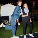 Rachel Ballinger Instagram - I crashed an @anthropologie pickleball tournament. Played on their court, stole a sweater, and ate their food. Thanks for not kicking me out! 📸 @hollyparkerphoto