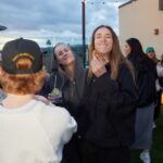 Rachel Ballinger Instagram - I crashed an @anthropologie pickleball tournament. Played on their court, stole a sweater, and ate their food. Thanks for not kicking me out! 📸 @hollyparkerphoto