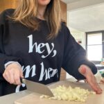 Rachel Bilson Instagram - Tried the tongue out onion chopping trick, I’ll give it a 6. Worked for the first half of onion, second half it was seeping in… #themoreyouknow