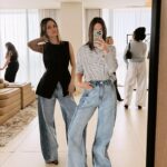 Rachel Bilson Instagram - DISSH 🖤 LA previewing the @dissh global VOL SS 24 collection with bestie @rachelbilson ( you guys it’s sooo good 🙌🏽) and beyond excited to finally meet founder and CEO @lucyhenryhicks the brand’s dream of a team 🌟