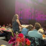Rachel Brosnahan Instagram - Thank you @dramaleague for a beautiful afternoon filled with inspiring artists and for honoring @thesignonbway’s director @annekauffmanfromphoenixaz who has guided us through this grand adventure. Thanks to the many magical humans who made it possible for me to look like a person in the middle of an 8 show week. A very grateful day. 🖤