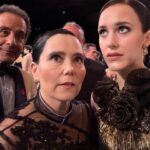 Rachel Brosnahan Instagram - We said our final goodbye to @maiseltv at the @sagawards the last night. We missed the rest of our family but I’m grateful to have gotten to close it out with SMONK (formerly known as SMIDGE) and my real life little bro. Can confirm that @alexborstein tits are still up. Thanks you all and goodnight. ✨