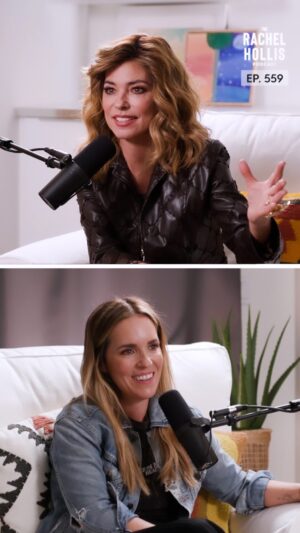 Rachel Hollis Instagram - EP 559: I will NEVER fully recover from this! @shaniatwain came to my house and sat on my furniture and talked about life and music and hope and pain and it’s one of my favorite things to happen… ever!

Listen to our conversation wherever you get your podcasts and also, who wants to go with me to Vegas to see Shania perform because she said I could bring friends but she didn’t specify how many and I think we should do this guys!! 😂