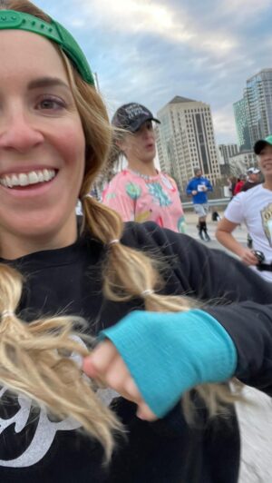 Rachel Hollis Instagram - A couple weeks ago I completed my first half marathon of the year and after a decade of #RachelHRuns I thought I’d share some running hacks that work for me 👇🏻

JUST START: Stop overthinking it. Stop freaking yourself out. Just sign up for a race and start training. Distance training requires no membership fees, special equipment or financial investment to get started. Yes fancy sneakers look cool, but most runners I know (myself included) are rocking the same gear we’ve had forever.

SING WHILE YOU RUN: Sounds silly but this is the best method I know of to pace myself. While I run, I sing –yes out loud– for at least 30 seconds of every song in my playlist. This is the best trick I know of to make sure I always have gas in the tank. If I can sing without too much trouble– it means I’m running at a pace that’s in line with my ability. If I’m unable to sing aloud it means I’m running too fast for my current training level and I’ll slow back down. I highly recommend Disney soundtracks and broadway showtunes for both beltability and overall motivation. I always save Hamilton for the hardest part of the race. 

REALIZE YOU’VE ALREADY WON: One of my favorite things about yoga is that almost every teacher I’ve ever had says something along the lines of “You’ve made it to your mat today, you’ve already done the hard part” Showing up on race day is the same way. If you show up for a 5K and only run 2K… you’ve won. If you show up for your marathon and only make it 1 mile… you’ve won. By starting that race, no matter how far you go, you’ve already done more than BILLIONS of other people will do that day. Good for you! I think most people don’t sign up for a race because they’re terrified of failing, but there is no failure here. Anything you do is more than you would have done otherwise. Embrace the experience and trust that if for some reason you don’t finish, you can always try again. Life is filled with opportunity for a retry and it will be SO much sweeter when the finish line is hard-earned. 🤟🏻

The full article is on my website site if you want to take a deeper dive into my running advice —> MsRachelHollis.com

#halfmarathonprep #marathonrunning