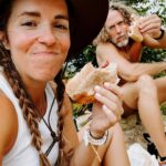 Rachel Hollis Instagram - I’ve dreamed of walking the Camino de Santiago for YEARS but couldn’t figure out how to pull it off with four kids (The 500 mile pilgrimage typically takes at least 40 days) But, for the first time ever, all my kids are at summer camp at the same time!! So I realized —while not conventional— I could take on the Camino in stages. So… Flew to Spain and started walking. 20 miles. Then 13 miles. Then 16 more. Drank a lot of espresso. Ate a lot of bread and cheese. Stayed the night in Pensions. Drank more coffee. And beer. And pintxos… so many pintxos. Broke out in tremendous blisters and hives (more on that later) kept freaking walking. Ancient roads from the 1100’s. The most beautiful Basque Country you can imagine. One million cowbells tinkling as you pass. Random strangers who offer you coffee and invite you in to use their restroom. Buen Camino! So hard. So good. So grateful. Gracias por todo. Eskerrik asko. What a memory! ✨ Until next time… #caminodesantiago