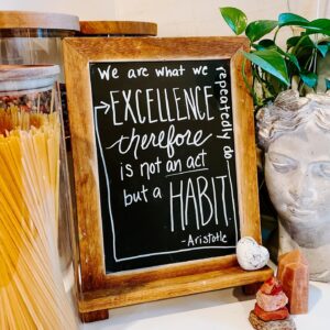 Rachel Hollis Instagram - “We are what we repeatedly do. Excellence, therefore, is not an act but a habit.” -Aristotle