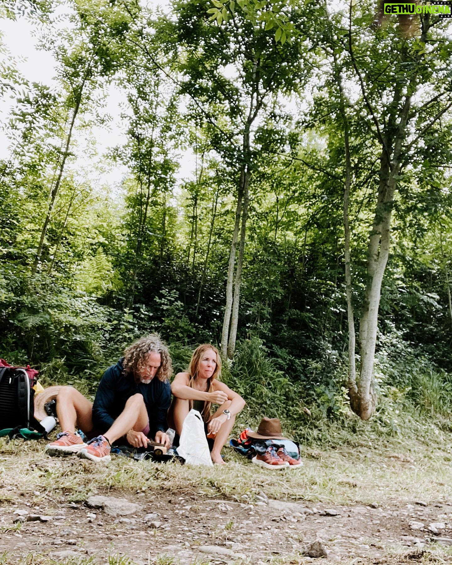 Rachel Hollis Instagram - I’ve dreamed of walking the Camino de Santiago for YEARS but couldn’t figure out how to pull it off with four kids (The 500 mile pilgrimage typically takes at least 40 days) But, for the first time ever, all my kids are at summer camp at the same time!! So I realized —while not conventional— I could take on the Camino in stages. So… Flew to Spain and started walking. 20 miles. Then 13 miles. Then 16 more. Drank a lot of espresso. Ate a lot of bread and cheese. Stayed the night in Pensions. Drank more coffee. And beer. And pintxos… so many pintxos. Broke out in tremendous blisters and hives (more on that later) kept freaking walking. Ancient roads from the 1100’s. The most beautiful Basque Country you can imagine. One million cowbells tinkling as you pass. Random strangers who offer you coffee and invite you in to use their restroom. Buen Camino! So hard. So good. So grateful. Gracias por todo. Eskerrik asko. What a memory! ✨ Until next time… #caminodesantiago
