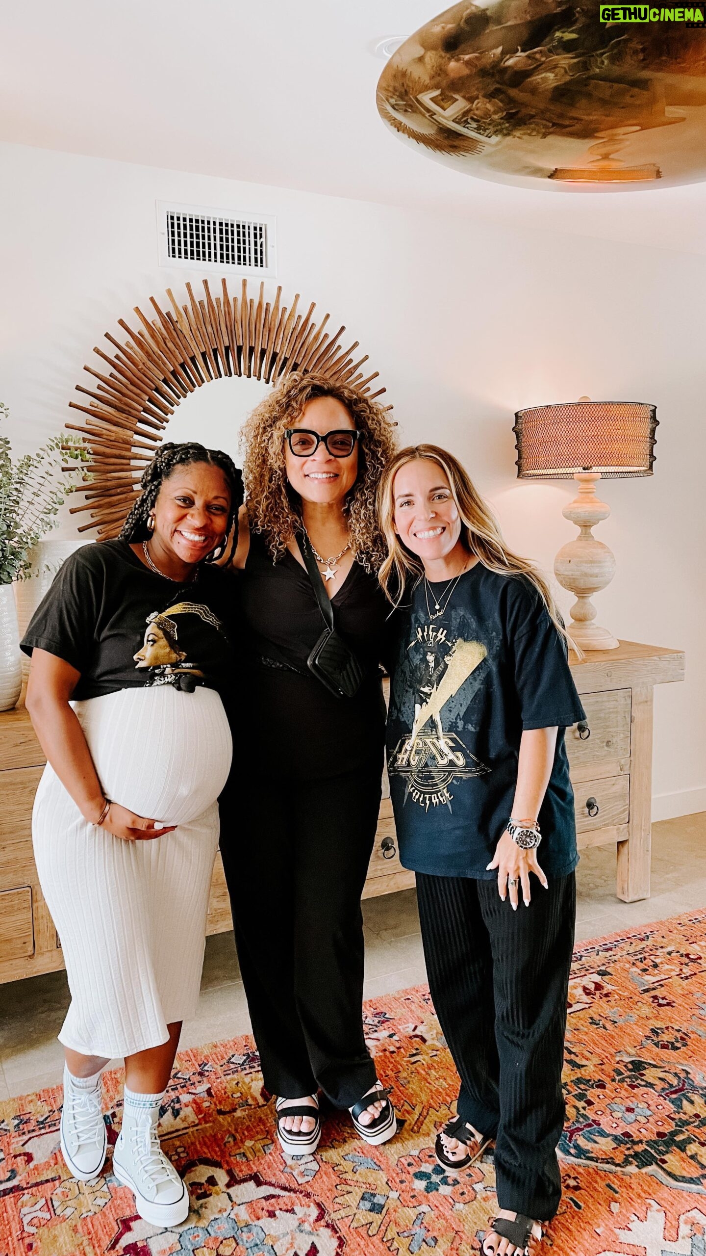 Rachel Hollis Instagram - ep 460: I have never asked a podcast guest if I could bring a guest to our taping— but when I found out @therealruthecarter was joining, I had to ask if my favorite stylist @champagnerosee could come and join us and Ruth graciously agreed to let us both fan girl over her in person. What an absolute treat to hear about the creative process from a literal icon. Listen to this episode wherever you get your podcasts!