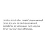 Rachel Hollis Instagram – I love learning new things. 
I love reading books filled with interesting ideas and listening to podcasts that hype me up. 
I adore a conference. 
I’m here for a coaching session, a mastermind or a documentary. 

I’m all about ANY type of content that helps me get ideas and hacks and skills to pursue whatever it is I’m pursuing.

But. 

Whatever you’re into— be it leadership or health or spirituality or research on how to buy a laundry mat to make passive income—It’s really easy to consume content and trick yourself into believing that’s “the work”. 

This week on the podcast I did a two-part episode on Imposter Syndrome— and one thing I’ve learned about insecurity is that it can be counter-attacked by taking action to gain experience. 

Take action. 
Gain experience. 

But if you’re only ever reading/learning/listening to other people’s experiences of success, it’s never going to give you as much courage and confidence as working out (and working through!) your own stack of failures. 

Don’t read the rest of the book until you master the advice you learned in the first chapter.

Content is a great way to get (or stay) excited about your goals… but at some point, you have to stop consuming THEIR content and start living YOUR own.