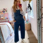 Rachel Hollis Instagram - Every time we record a podcast (and some days we don’t) I post the outfits I pull together from my closet and put them in stories. They are absolutely inexpertly styled and almost always involve stuff I’ve had for ages (so it’s not really a shopping moment either) But, I LOVE watching how other women put outfits together— especially when I’m mentally fried at the end of the day! Just in case that’s also your jam and you want to watch me awkwardly tell you about my outfit… Check it out 😘 PS- I used Noah’s room for this picture because her mirror is cute and she has better lighting PPS- the balloons wouldn’t leave me alone