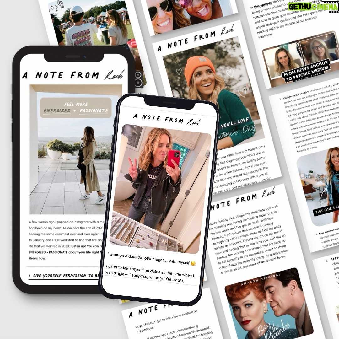 Rachel Hollis - 3 Likes - Every Sunday, for years and years, I send an email 💌
Is it filled with hard hitting information? No. Is it brilliant commentary on world politics? Also no.
It’s a weekly note about something that I love or a book I couldnt put down or an idea that’s helping me. Yesterday’s was about how to date yourself 🥰
Sometimes I talk about nail polish colors or the garden I planted for spring or what I made for dinner. Hundreds of thousands of people open the email every Sunday, so I think it’s at least entertaining.
The link to join is in my bio if you’d like a little random happy letter every week. 🤟🏻