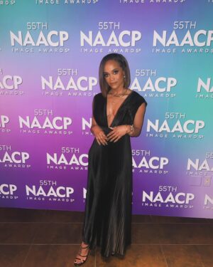 Rachel Lindsay Instagram - Spring Cleaning ✂️

Thank you to everyone that voted for @higherlearning. It’s always an honor to be nominated for an @naacpimageawards. We are so proud of the work that we do 🖤

Hair: @ken_kandy 
MUA: @christinabarras 
Dress: @lidee_woman @litagency 
Shoes: @ysl
Nails: @kiku_nail 
Necklaces: @brilliantearth @child_of_wild @thegivingkeys 
Rings: @davidyurman @cartier 
Bracelets: @tiffanyandco @davidyurman