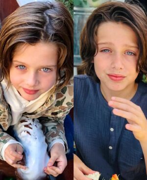 Rachel Zoe Instagram - My sweet Sky then and now, in Kindergarten and now 6th grade approaching graduation to middle school and Mommy is struggling 🥹💔 Anyone else ? 👨‍🎓 #stoptime