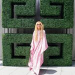 Rachel Zoe Instagram – Living in a @givenchy @barbie pink world from day to night with some of my favorite women 💕 wearing a Caftan of dreams in #givenchyplage