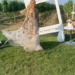 Rachel Zoe Instagram – Is it summer yet because this is where I am in my mind right now wearing a forever favorite @oscardelarenta 🦋 princess gown .. anyone else?