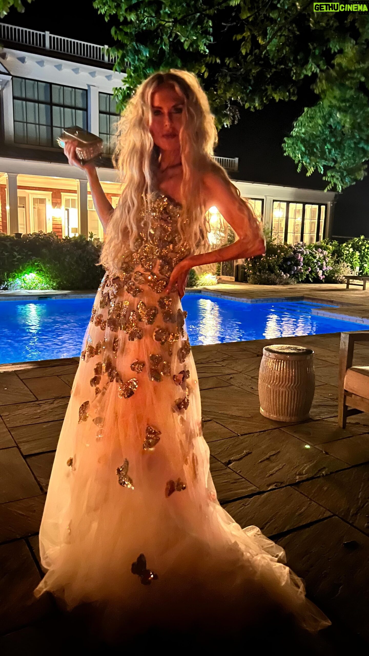 Rachel Zoe Instagram - It takes a village to create the magic and I am so incredibly grateful to mine. Thank you to my sweet friend and cohost ❤️ @joeywolffer @wolfferwine for the most magical setting filled with endless 🍷🙏🏻Thank you to all of my friends old and new that continue to show up and support I love you beyond measure. To my team that has my back and does it all with grace and a smile. Another unforgettable summer soirée with @thezoereport @maisonmargielafragrances @tanquerayusa @normansilverman @londonjewelers @pomwonderful @wolfferwine @hamptonsaristocrat 🔥 DJ @pamelatick Still living for my most glamorous 🦋 gown by @oscardelarenta and glammed by my favorite girls @ashleeglazer @jennbradfordhair skin by @thebeautysandwich