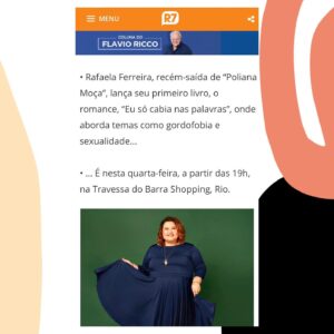 Rafaela Ferreira Instagram - Aproveitando o #tbt de hoje pra compartilhar algumas matérias e entrevistas que saíram nos últimos dias! 😍

Rio, você foi MARAVILHOSO!!! Nosso lançamento de EU SÓ CABIA NAS PALAVRAS em terras cariocas, deixou o coração quentinho. ❤️

Já garantiu o seu? 
Vai lá! O link tá na bio!

Assessoria: @julycaldas 
Agência: @montenegrotalentsoficial