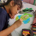 Rafiath Rashid Mithila Instagram - We made a poster on 'afforestation' on parent-child collaboration day at school 💚