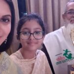 Rafiath Rashid Mithila Instagram - Today I am elated to share that Abbu received the 'Gorbito Baba' award organized by Gorbito Baba Foundation and Diamond World. Every independent and brave girl could survive on earth because she has/had a brave and empathetic dad. I am proud to have one. Happy fathers day ❤️