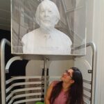 Rafiath Rashid Mithila Instagram - In my University library, Ayra met Mr. Jean Piaget, the father of child psychology and known for his theory of cognitive development in early childhood, who's theory I not only had memorized by heart but also applied them on Ayra when she was between 1 to 3 years old and I was doing my Masters in Early Childhood Development. 😁😁 #ayra_ar_maa #phdlife