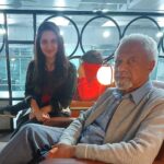 Rafiath Rashid Mithila Instagram – It was lovely bumping into Abdulrazak Gurnah, the 2021 Nobel Laureate in Literature, writer of  Paradise, Memory of Departure, By the Sea.
