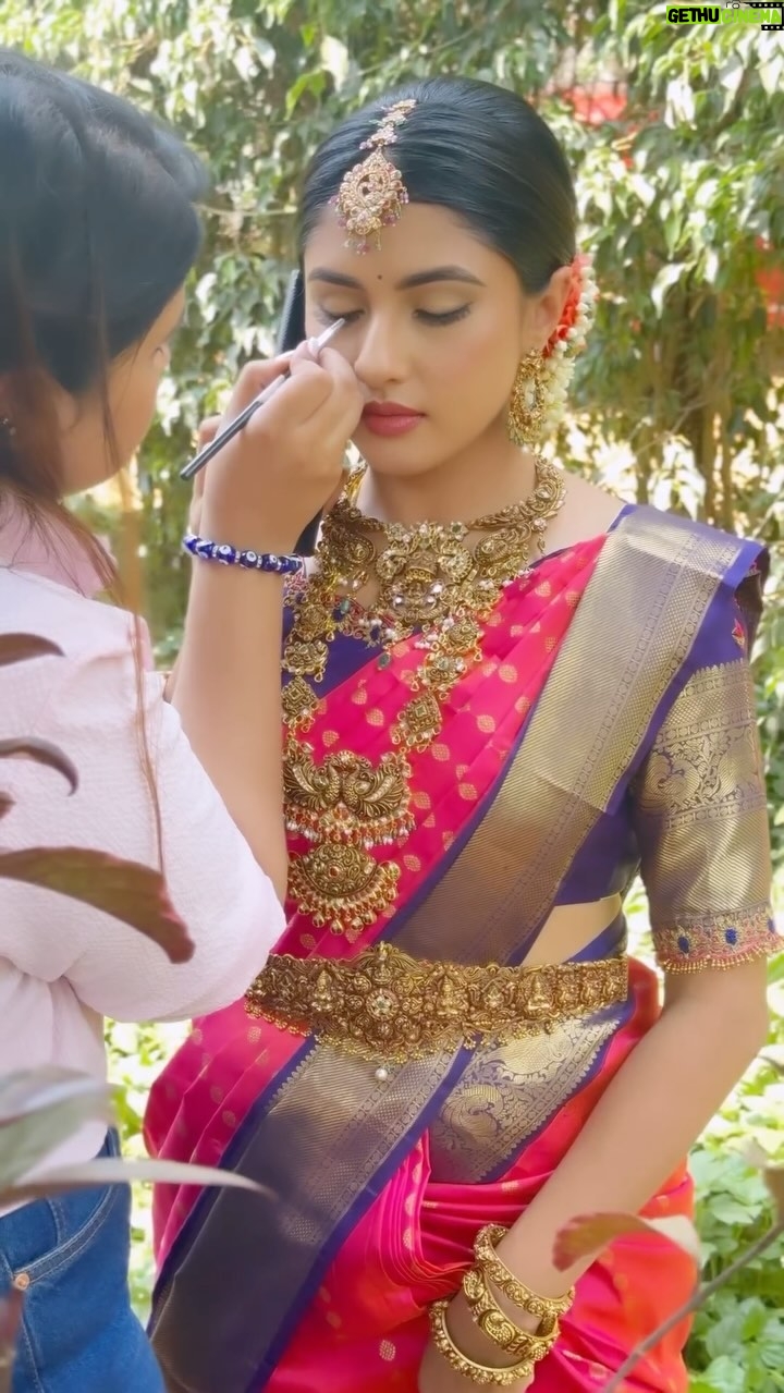 Ragini Prajwal Instagram - It’s my pleasure to work with @iamraginiprajwal 🫶🏻 Styling: @fashion_bee24 Jewellery: @aabushanjewellery1941 MUA: @makeupbydivyanagaraj Venue: @bookmycapture Flower : @jayashreehanu @fashionfaceseventsandshoot
