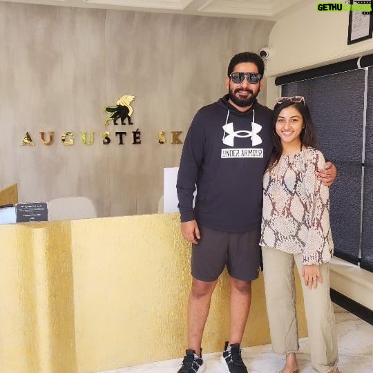 Ragini Prajwal Instagram - Here is a true, unpaid and absolutely heartful experience sharing of ours with @augusteskin ! 👌✨️ . I love to have an amazing skin pamper session atleast once in month and usually opt for a hydra facial. However, after my visit to @augusteskin I now realise what an actual skin pamper session should feel like!💯 . Here is what I got done: The CrystaClarity Facial- Helps to achieve smooth skin with the exfoliating clear skin facial. Gentle exfoliation combined with soothing hydration improving blemish prone skin( my skin type). This treatment helps to deep clean and minimize the appearance of pores. Coupled with the magical Deessé Pro LED mask for a crystal clear complexion! The best part was the combined the EMS ( electric muscle stimulation) machine with RF ( radio frequency) to this facial to give a sculpted structure on the face and anti ageing benefits. And also, I must mention, the shoulder & neck massage was absolutely relaxing with the perfect ambience setting. Picked up a few of their in house products too, which are now a part of my daily skin care routine! . Congratulations @ayeshasabah_ & @siddhant_9 on this amazing place! I'm coming back soon!❤️😘 . #mustvisit #skincare