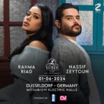 Rahma Riyad Instagram - حبايب القلب في #ألمانيا … لاقوني بحفل بيجمعني مع رفيقة الدرب #رحمة_رياض يوم السبت ١ حزيران لنقضي سهرة من العمر 🇩🇪🎤 Who’s ready for an unforgettable night in #DÜSSELDORF ? 🎶 Tickets available at @luxuseventeu للحجز الرابط في البايو 🎫 #NassifZeytoun | #RahmaRiad