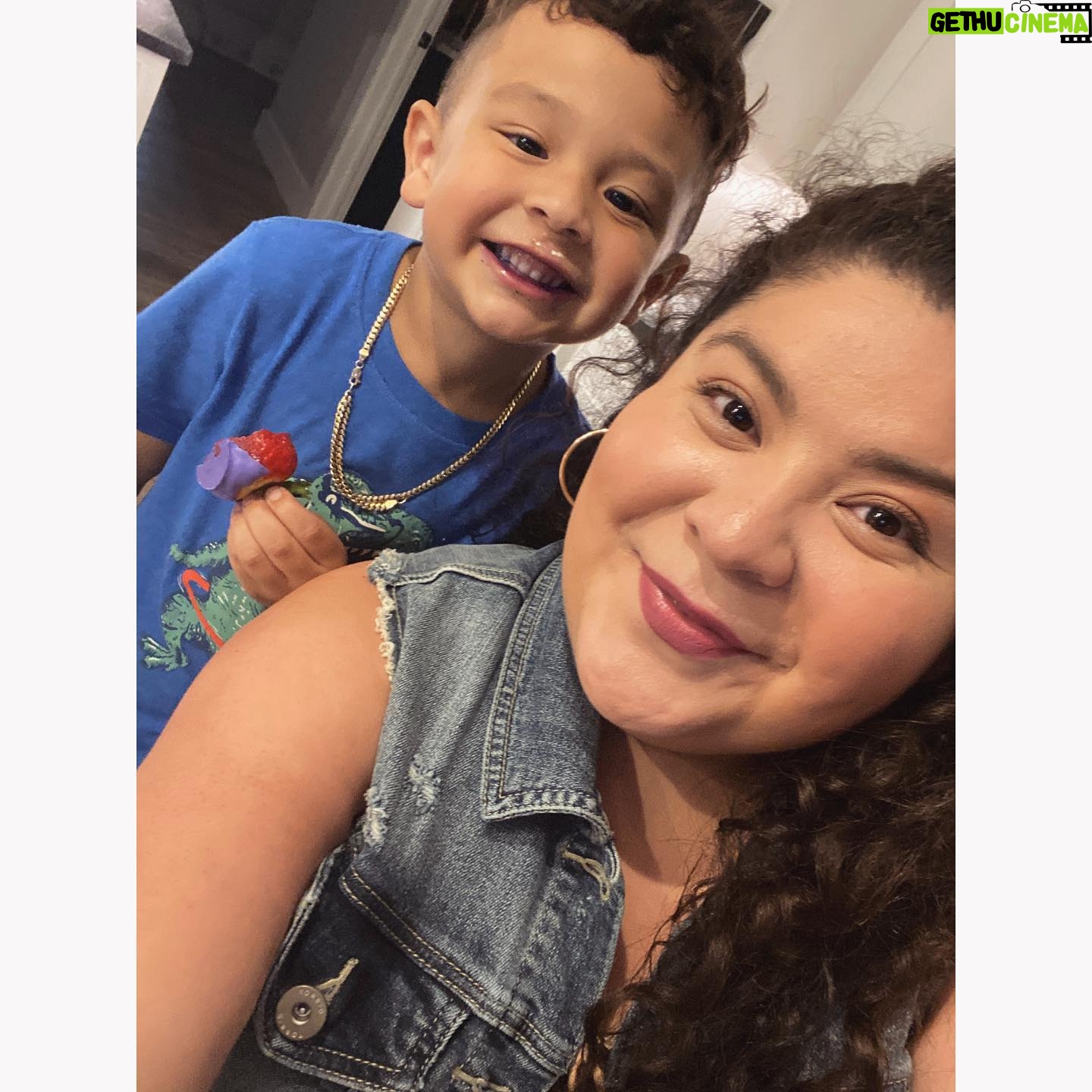 Raini Rodriguez Instagram - Happy 5th birthday to my nephew, mi que chulo, Roy Amos 😍 Thank you for being the #1 Jurassic World: Camp Cretaceous fan! I’ll always love you even though your favorite characters are Darius and Kenji 😜💙😘