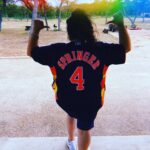 Raini Rodriguez Instagram – Springer dingers all szn long ⚾️⚾️