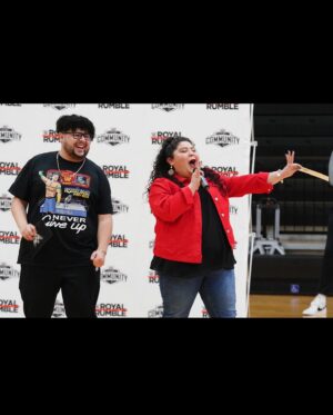 Raini Rodriguez Instagram - Let’s get ready to rumble!
•
•
Thank you @wwe for an amazing weekend💜