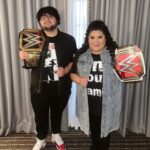 Raini Rodriguez Instagram – Let’s get ready to rumble!
•
•
Thank you @wwe for an amazing weekend💜