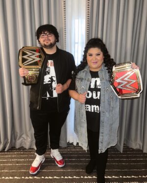 Raini Rodriguez Instagram - Let’s get ready to rumble!
•
•
Thank you @wwe for an amazing weekend💜