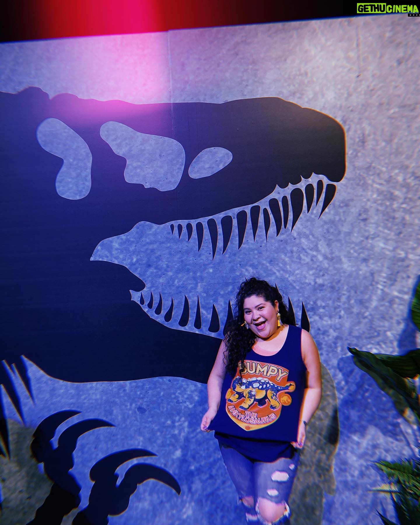 Raini Rodriguez Instagram - I took my family to visit Jurassic World: The Exhibition last week and y’all…it did not disappoint 🦖 There were so many beautiful sights and dinosaurs to see. You are completely transported to Isla Nublar! We even got to meet our favorite little dino, Bumpy!! Thank you @universalpictures, @jurassicworldexhibition, and @dreamworks for taking my family on an awesome adventure!! Y’all NEED to check out this exhibition! #JWExhibition #DinosinDallas #JurassicWorld #CampCretaceous