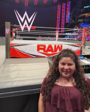 Raini Rodriguez Instagram - Thank you @finnbalor for a fun time and incredible seats yesterday at Monday Night Raw! The show was so awesome, my nephew was in awe the whole night 🔥♥️