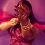 Raja Kumari Instagram - Apsara Aali 🌹 Wearing @rohitgandhirahulkhanna Earrings & body jewels @isharya Handcuffs @isharya & @amamajewels Rings @anaash.in Styled by : @styled_by_meera @tryagaintoobad Styling team : @__anushkaborkar__ @styleandmakeupbydiya @jharna.art Glam : @riyasheth.makeuphair @helena_hair_stylist Shot by : @tejasnerurkarr