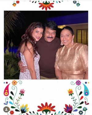 Raja Kumari Instagram - Home is where the heart is ❤️ Thank You Hyderabad for the most beautiful Deepavali. Felt so good to hear Telugu spoken all around me with friends that truly love me but honestly…NOTHING will beat this vision board moment of dancing with Megastar @chiranjeevikonidela 
Thank you @lakshmimanchu for always being my biggest champion and making sure everyone knows who I really am. Love to my girlies @deejasti @vasukipunj for always being the light and making sure I have the best people around me 🪔