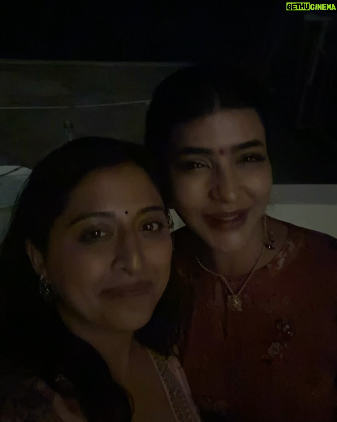 Raja Kumari - 130.5K Likes - Home is where the heart is ❤️ Thank You Hyderabad for the most beautiful Deepavali. Felt so good to hear Telugu spoken all around me with friends that truly love me but honestly…NOTHING will beat this vision board moment of dancing with Megastar @chiranjeevikonidela
Thank you @lakshmimanchu for always being my biggest champion and making sure everyone knows who I really am. Love to my girlies @deejasti @vasukipunj for always being the light and making sure I have the best people around me 🪔