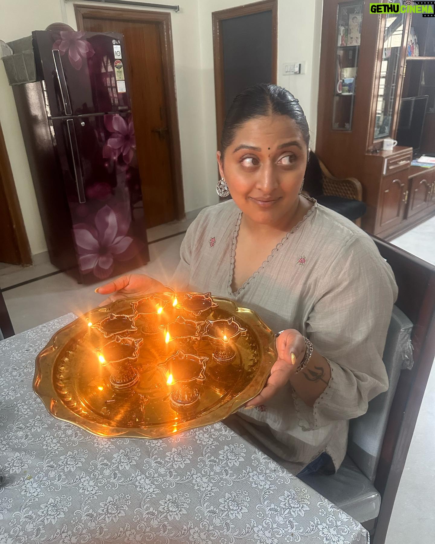 Raja Kumari - 130.5K Likes - Home is where the heart is ❤️ Thank You Hyderabad for the most beautiful Deepavali. Felt so good to hear Telugu spoken all around me with friends that truly love me but honestly…NOTHING will beat this vision board moment of dancing with Megastar @chiranjeevikonidela
Thank you @lakshmimanchu for always being my biggest champion and making sure everyone knows who I really am. Love to my girlies @deejasti @vasukipunj for always being the light and making sure I have the best people around me 🪔