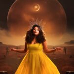 Raja Kumari Instagram - Happy New Moon. Time for Ascension ✨ 2 shows left in The Bridge World Tour! Come celebrate with me…California, there’s no place like Home ❤️ Ticket link in bio DEC 12- San Francisco DEC 13- LA @theroxy Wearing @atsusekhose for The Bridge World Tour North America custom crown by @voycejewellery Styled by @tryagaintoobad @styled_by_meera Glam @riyasheth.makeuphair @helena_hair_stylist Shot by @ag.shoot