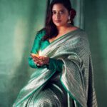 Raja Kumari Instagram – దీపావళి శుభాకాంక్షలు 🪔 
Sending love and light to the world from my hometown of Hyderabad. 

Wearing @raw_mango 
Styled by @tryagaintoobad @styled_by_meera 
Glam @riyasheth.makeuphair @helena_hair_stylist 
Shot by @trishasarang