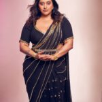 Raja Kumari Instagram - Svetha in a Sari 💗 This Diwali I’m celebrating finding my light and my sacred feminine 🪷 Thanks to my all female creative team that has helped me love myself, no extensions, no lashes. Just me! @tryagaintoobad @styled_by_meera @riyasheth.makeuphair @helena_hair_stylist Shot by @trishasarang Wearing custom @papadontpreachbyshubhika sari Jewels by @isharya Cuffs by @the.olio.stories