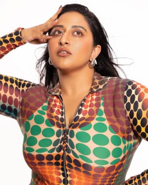 Raja Kumari Instagram - 🎶flyer than your ex or your next 
that you’re trynna edit 🎶

Wearing @jeanpaulgaultier 
Drop a 🍭 if you are ready for new music! 

Styled by @tryagaintoobad @styled_by_meera 
Glam @riyasheth.makeuphair @helena_hair_stylist 
Shot by @dinesh_ahuja
❤️ @hybridhues