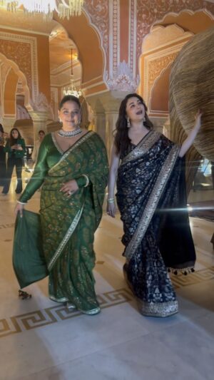 Raja Kumari Instagram - MD & RK in AD 👑🐘❤️
@madhuridixitnene @anitadongre 
#BeKindRewild #anitadongrerewild
