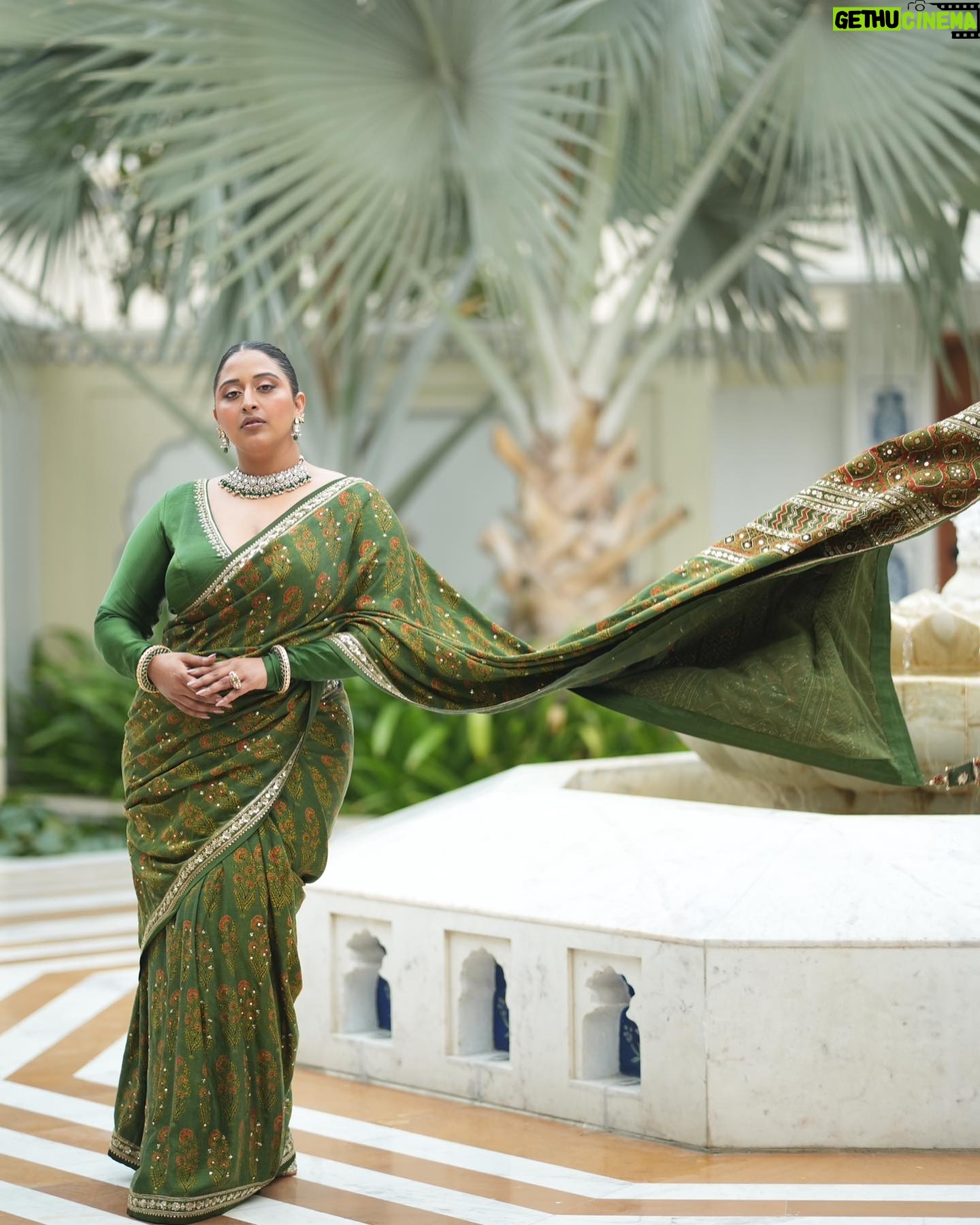 Raja Kumari - 49.8K Likes - Spent a beautiful weekend at the @theleelapalace_jaipur with @anitadongre 🐘
Styled by @tryagaintoobad @styled_by_meera
Jewels by @anayah_jewellery @spiffypublicrelations
Shoes @fizzygoblet @elevate_promotions
#BeKindRewild #AnitaDongreRewild