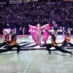 Raja Kumari Instagram - When the Queen of Hindustan came to perform for the @sacramentokings Holi Celebration @nba 👑 I think it’s important to wear Indian designers for my most visible moments in America. Thank you @rohitgandhirahulkhanna and @tryagaintoobad for bringing this look to life! I can’t tell you how powerful it felt to dance with @sacramentokingsdanceteam and @stanfordnoopur on my new @kshmr remix of JUICE! Can’t wait for you guys to have the song on April 19! Presave link in bio 🥭 Team Kumari @rissa305 @djlilbuddha_ Edit @agency.305